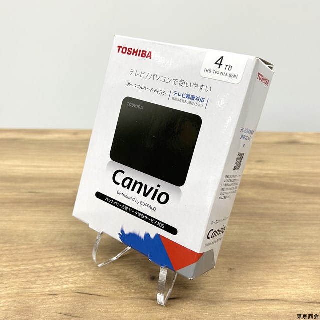 TOSHIBA 外付けHDD Canvio 4TB HD-TPA4U3-B/N【送料無料!!】