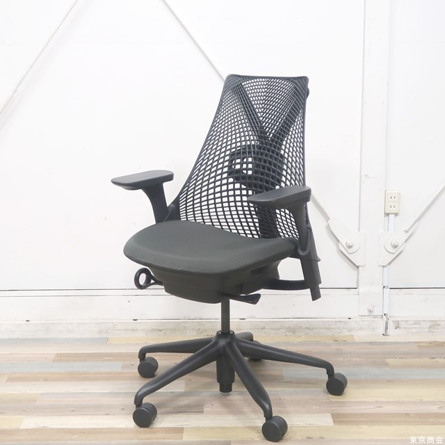 Herman Miller ハーマンミラー Sayl セイルチェア フルアジャスタブルアーム ランバーサポート ノアール AS1YA23AA